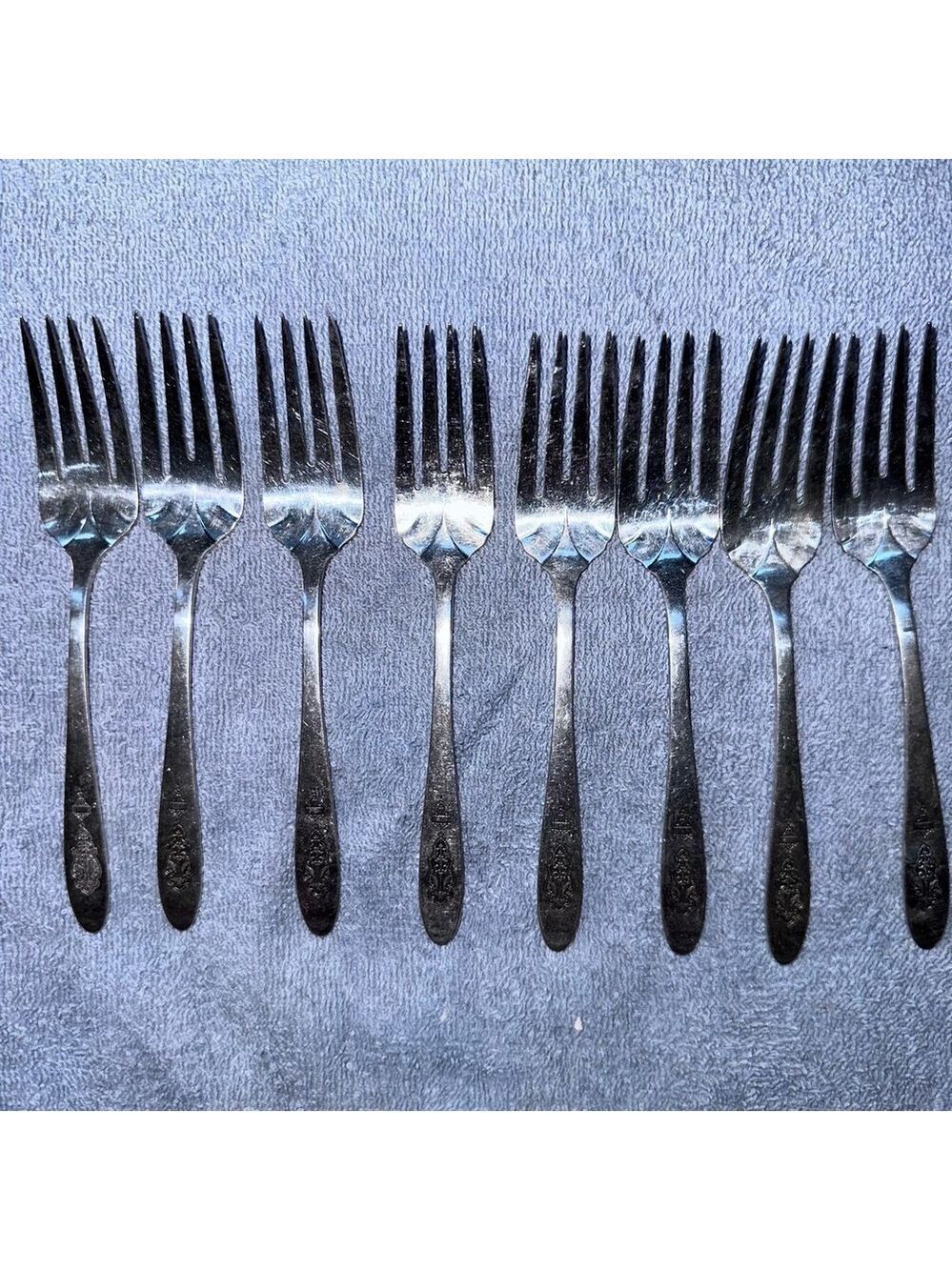 Vintage Oneida Community Plate BIRD OF PARADISE 1923 Salad Fork Silverware Set